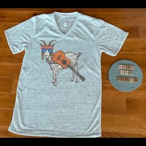 Willie Nelson goat shirt NEW